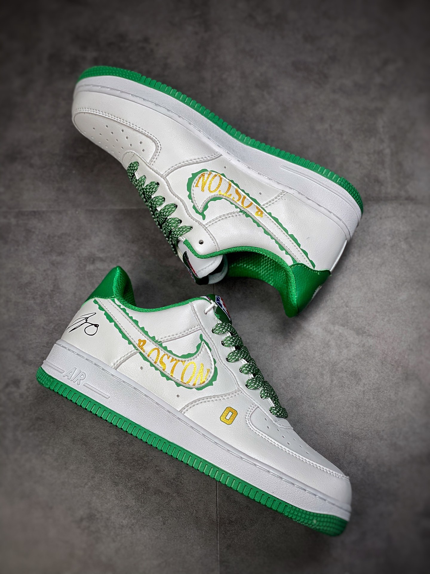 240 Nike Air Force 1 Low 07 白绿金塔图姆NK9700-131