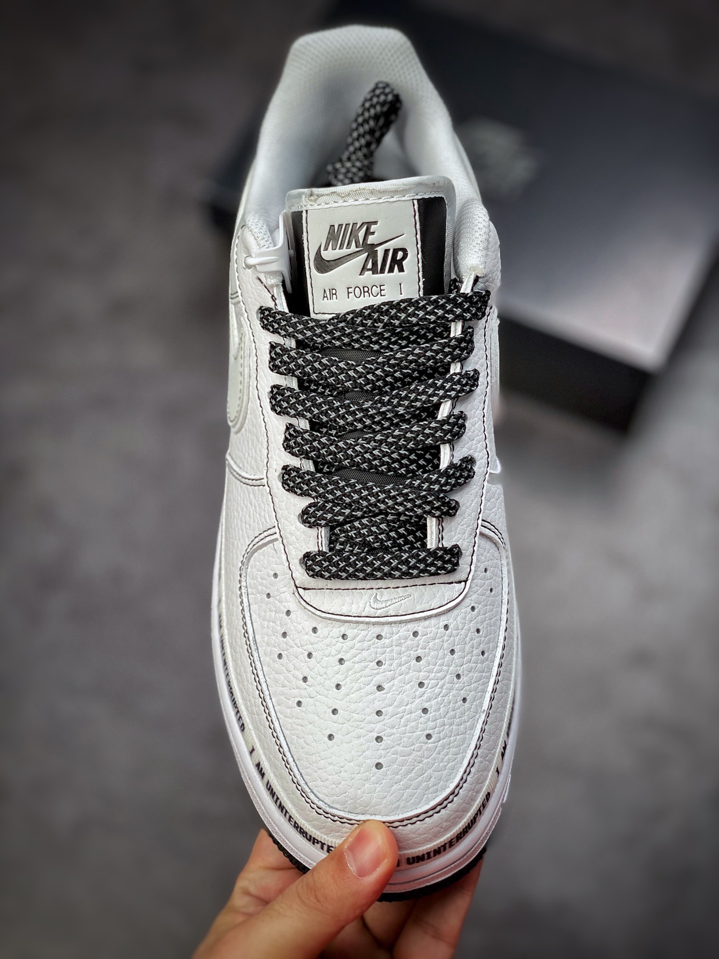 220 Nike Air Force 1 Low 07 × Uninterrupted 白黑签名涂鸦3M CQ0494-001