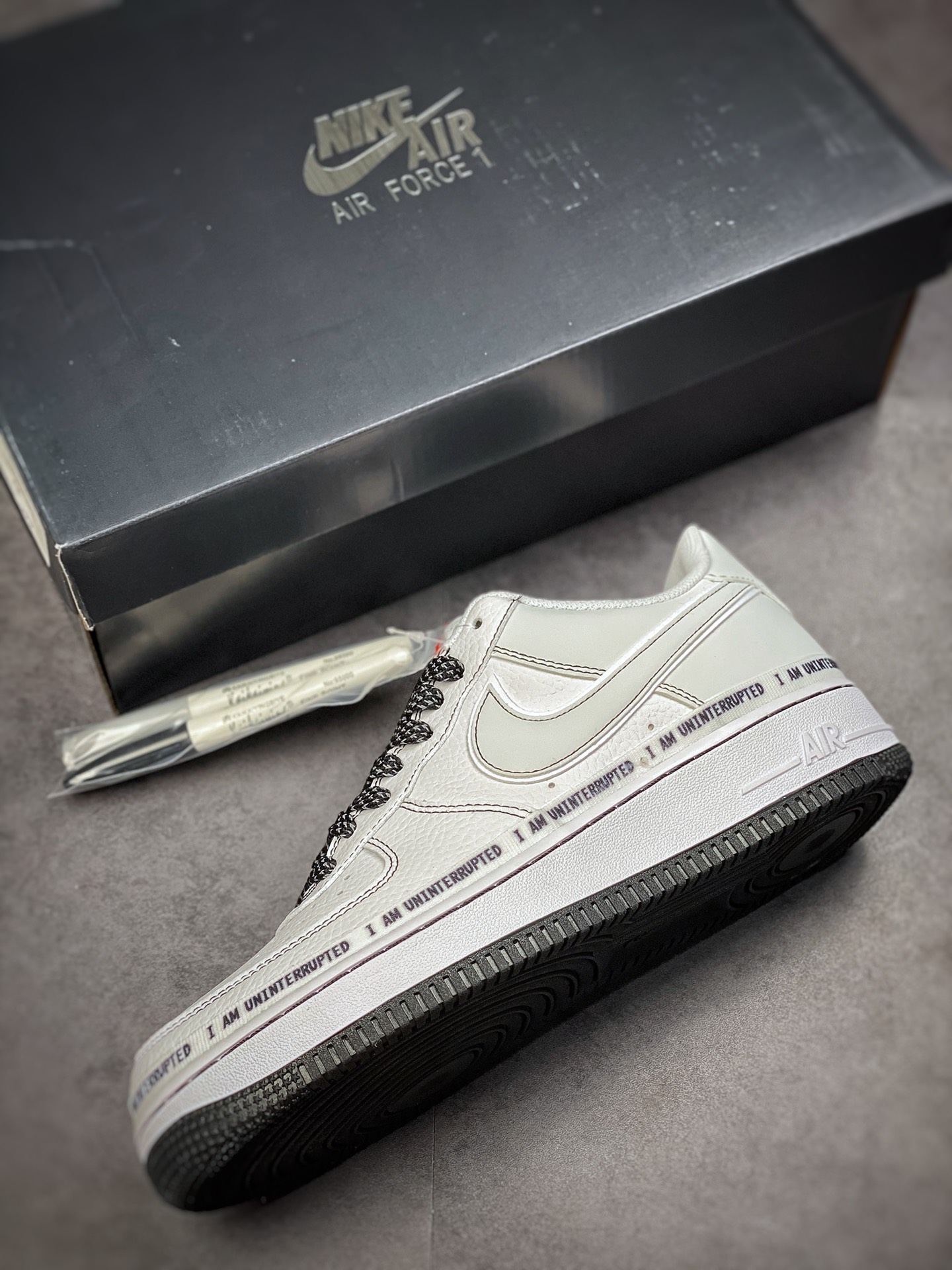 220 Nike Air Force 1 Low 07 × Uninterrupted 白黑签名涂鸦3M CQ0494-001