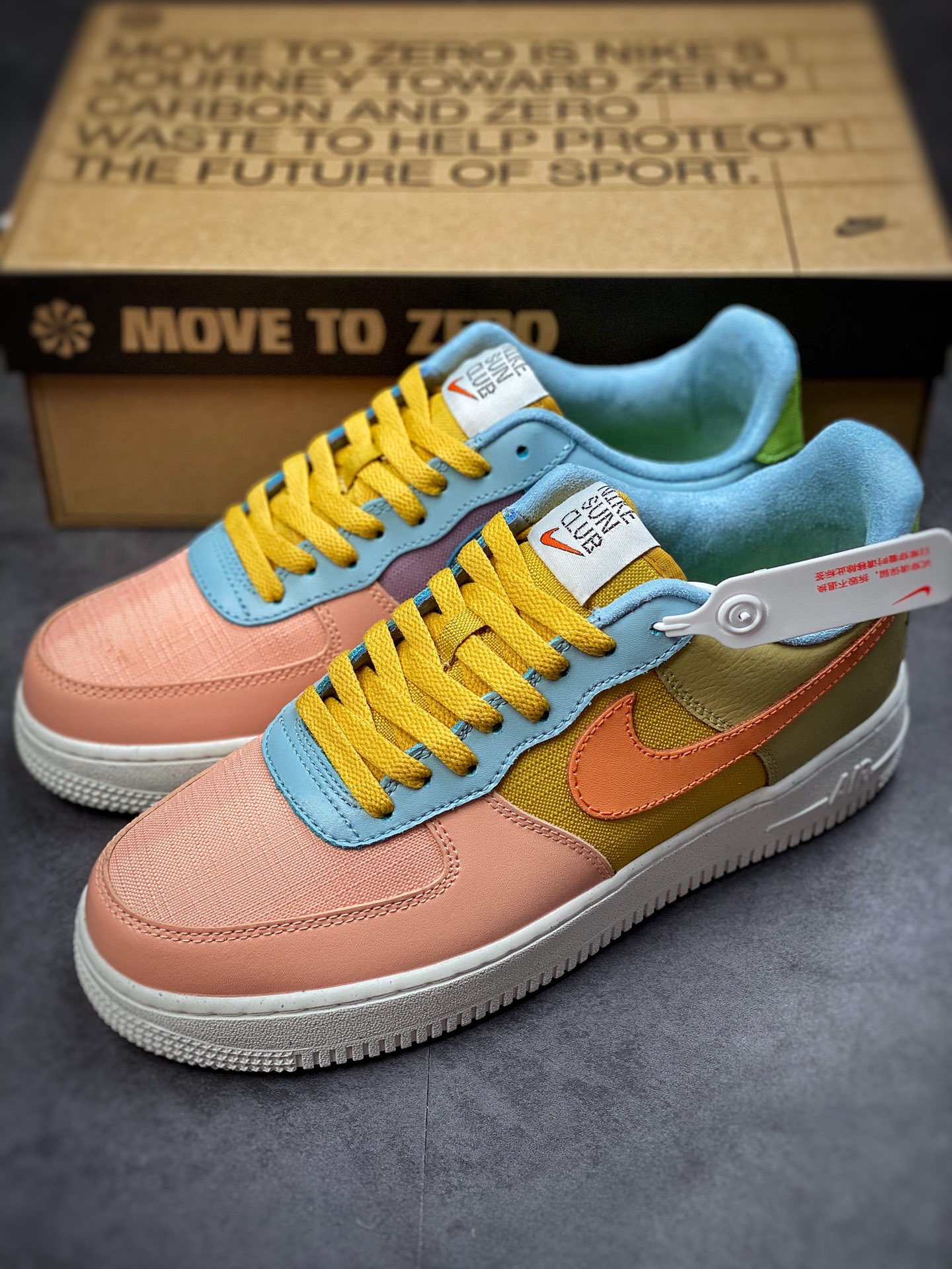 200 Nike Air Force 1 Low 07 黄粉蓝 DQ4531-700