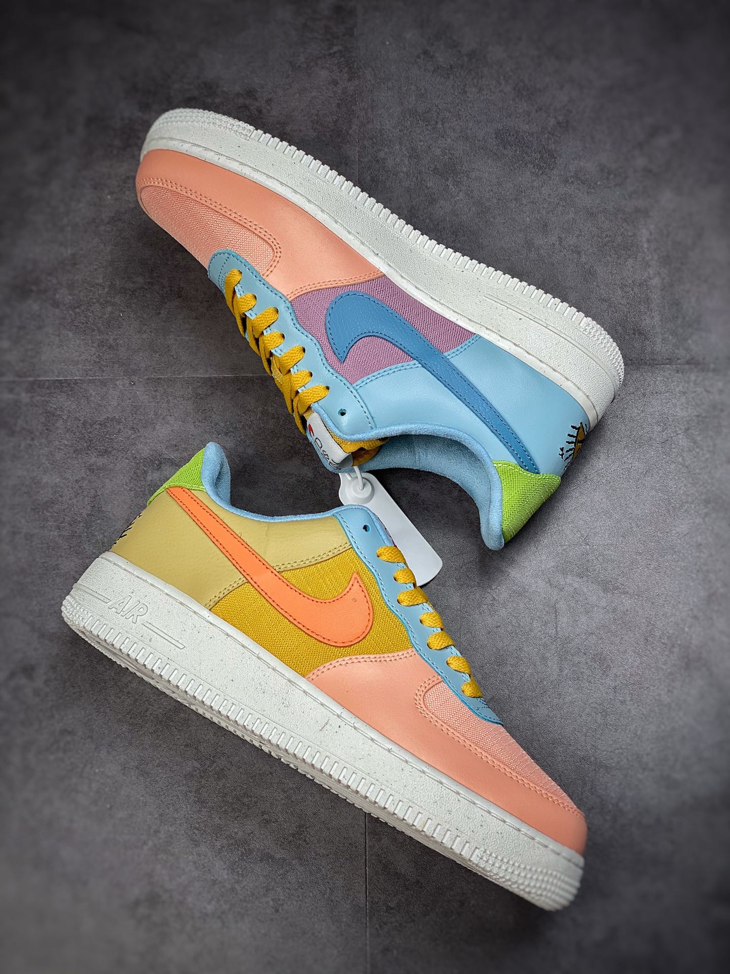 200 Nike Air Force 1 Low 07 黄粉蓝 DQ4531-700