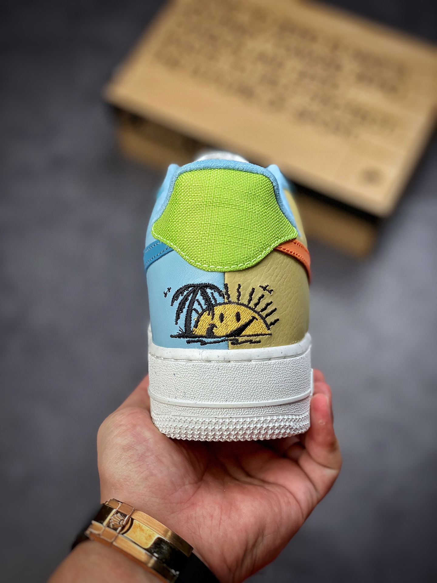 200 Nike Air Force 1 Low 07 黄粉蓝 DQ4531-700