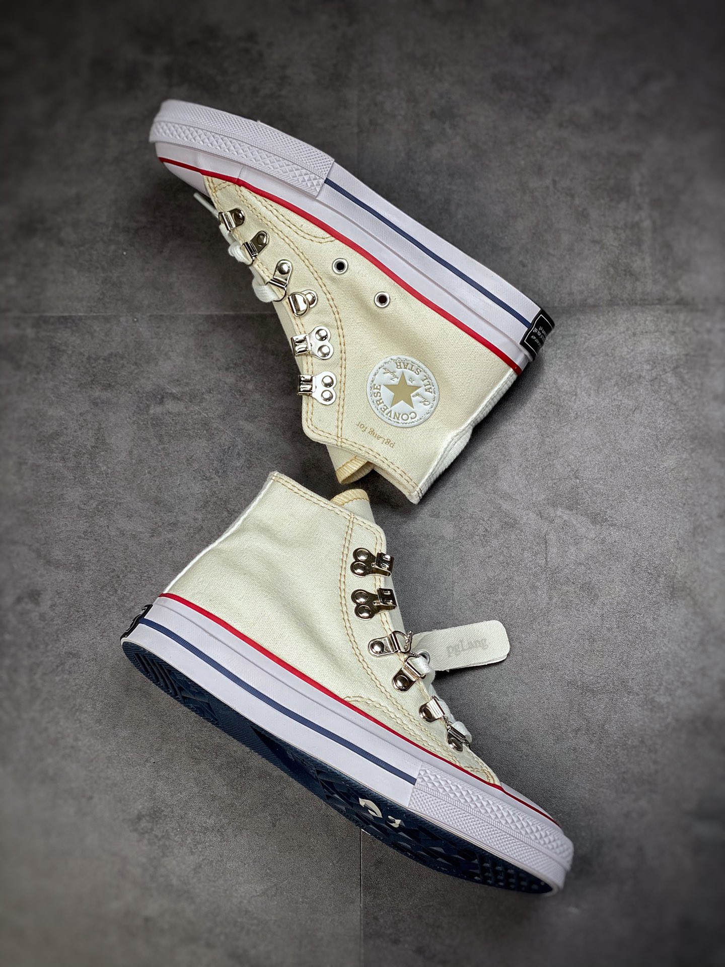 160 PgLang x Converse Chuck 70s 匡威扣件机能风纯白帆布鞋 A00691C