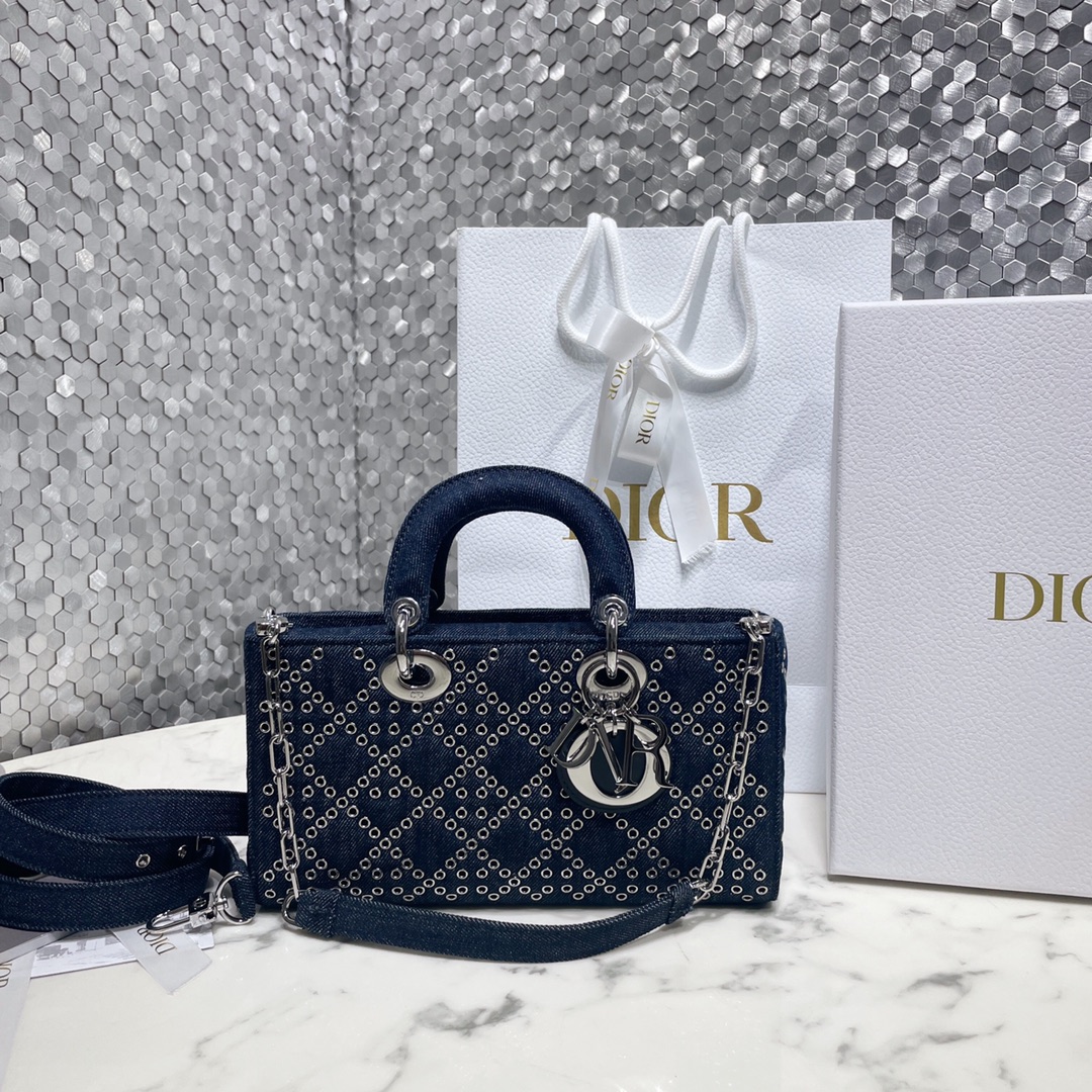 Dior Sale
 Bags Handbags Blue Silver Denim Lady Chains