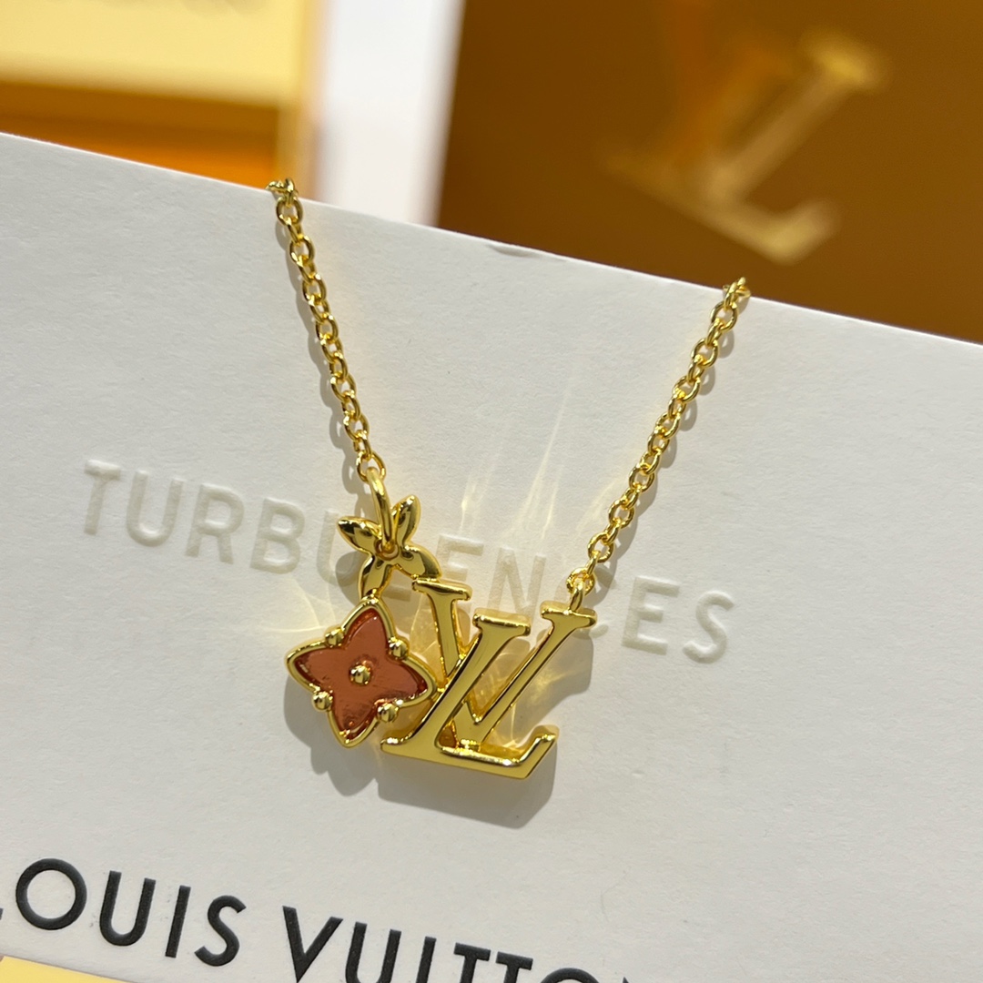 Louis Vuitton 路易威登 lv水晶老花项链 耳钉