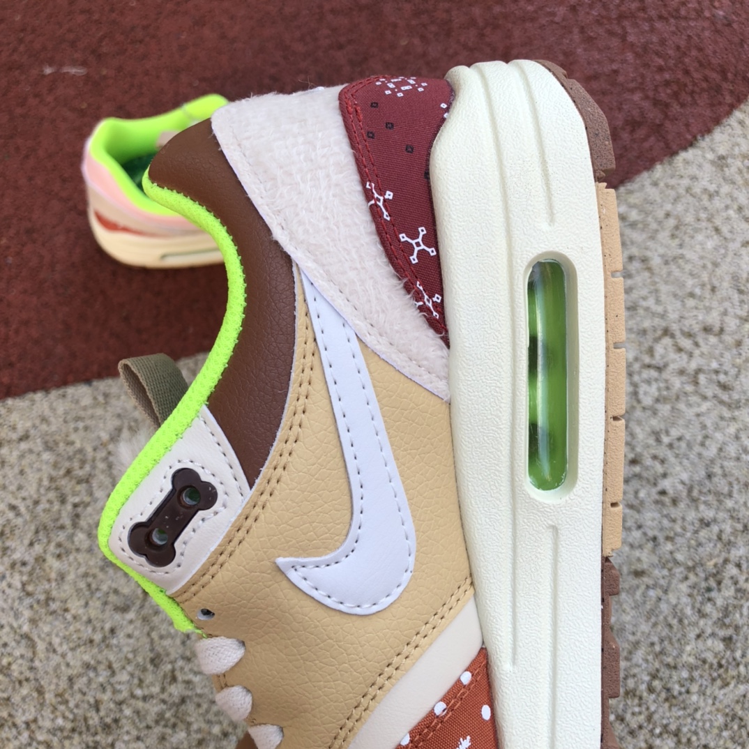Max1卡其红 耐克Nike Air Max 1卡其红田园犬汪汪狗复古休闲跑步鞋DR2553-111