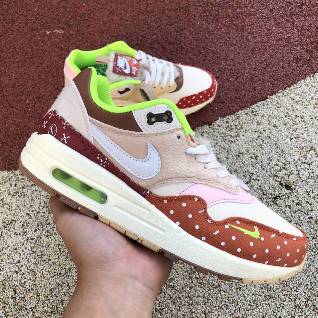 Max1卡其红 耐克Nike Air Max 1卡其红田园犬汪汪狗复古休闲跑步鞋DR2553-111