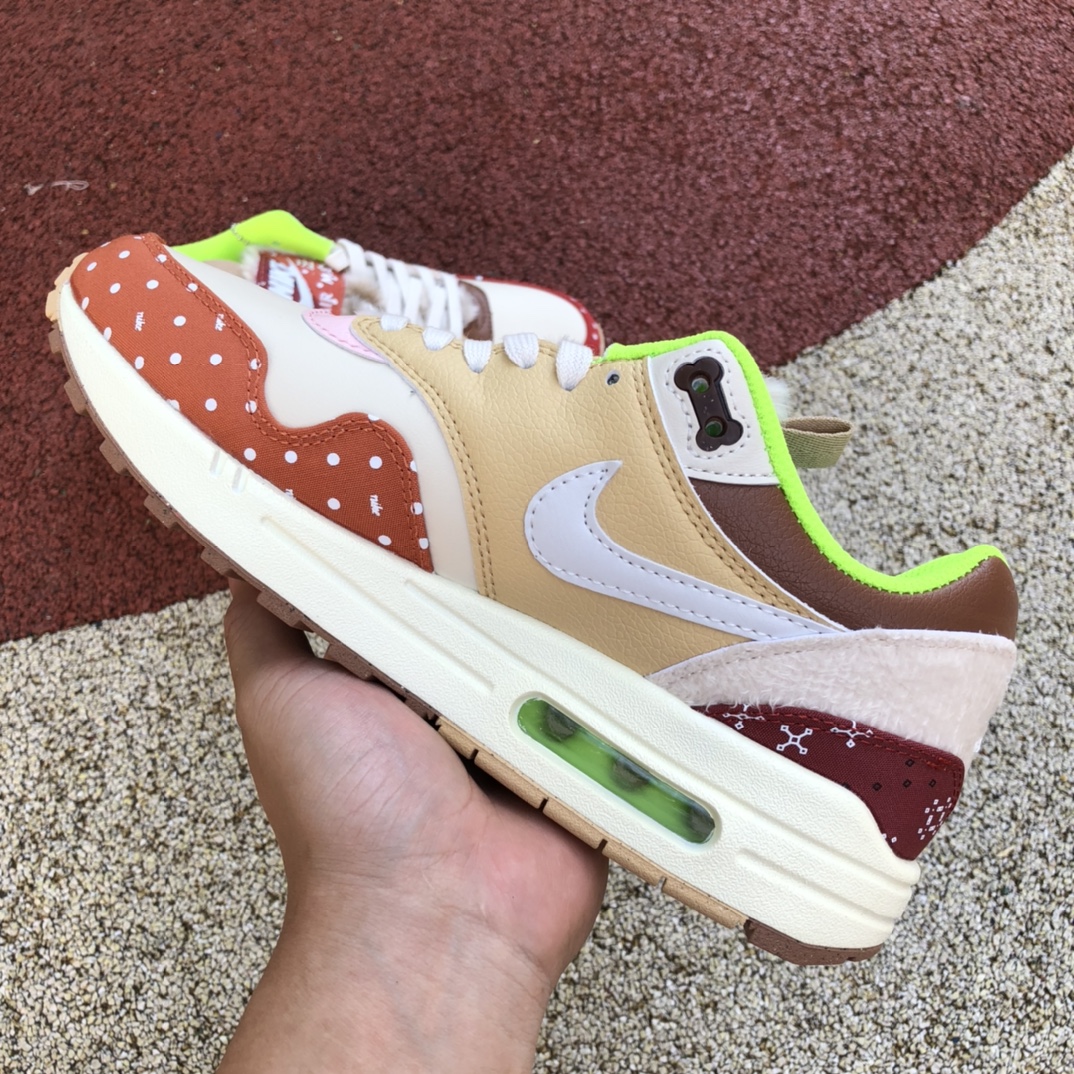 Max1卡其红 耐克Nike Air Max 1卡其红田园犬汪汪狗复古休闲跑步鞋DR2553-111