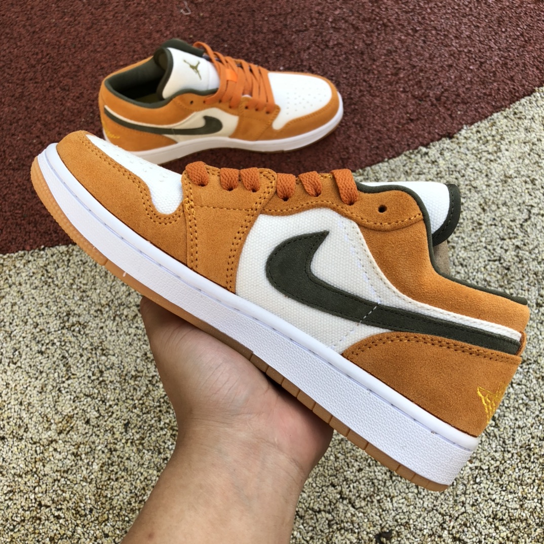 aj1白橘灰low 260  Air Jordan 1 Low AJ1 白橘灰复古篮球鞋 DJ0342-102