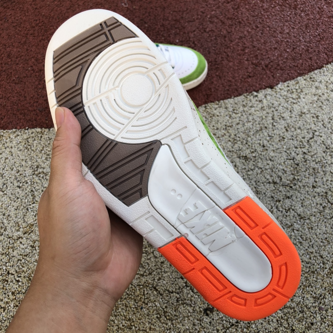 aj2白绿橙灯芯绒low Titan x Air Jordan 2 Low WMNS 联名灯芯绒 dv6206-183