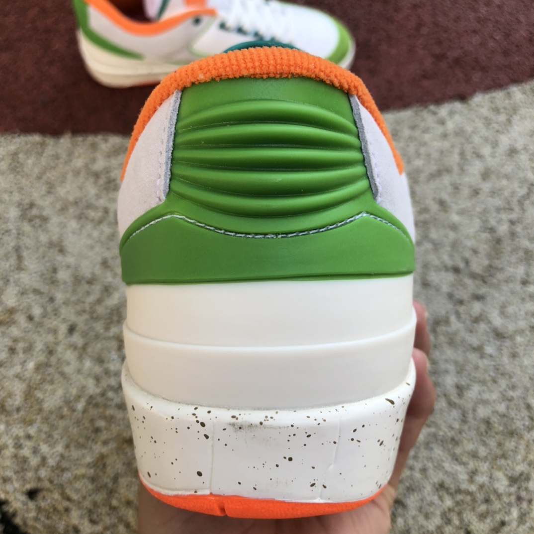 aj2白绿橙灯芯绒low Titan x Air Jordan 2 Low WMNS 联名灯芯绒 dv6206-183