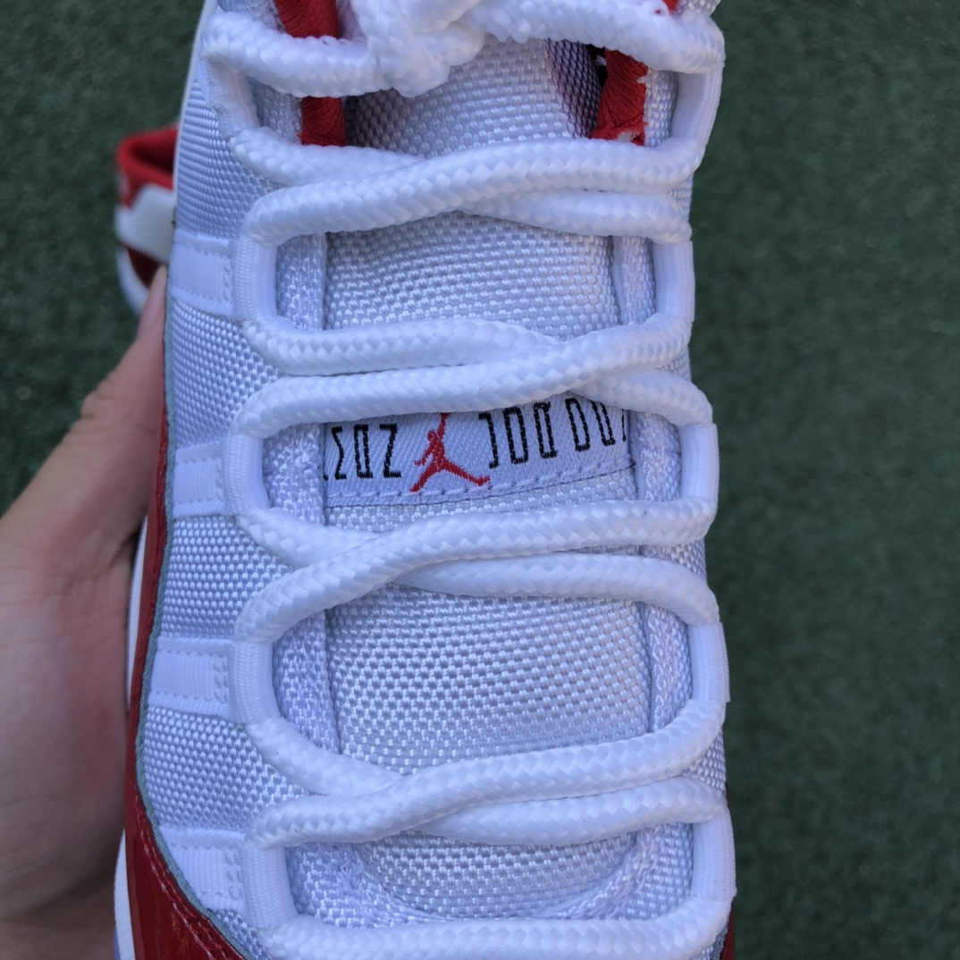 480  纯原版女款视频图Air Jordan 11 “Cherry” AJ11 乔11樱桃红真标真碳 女子高帮篮球鞋 378038-116