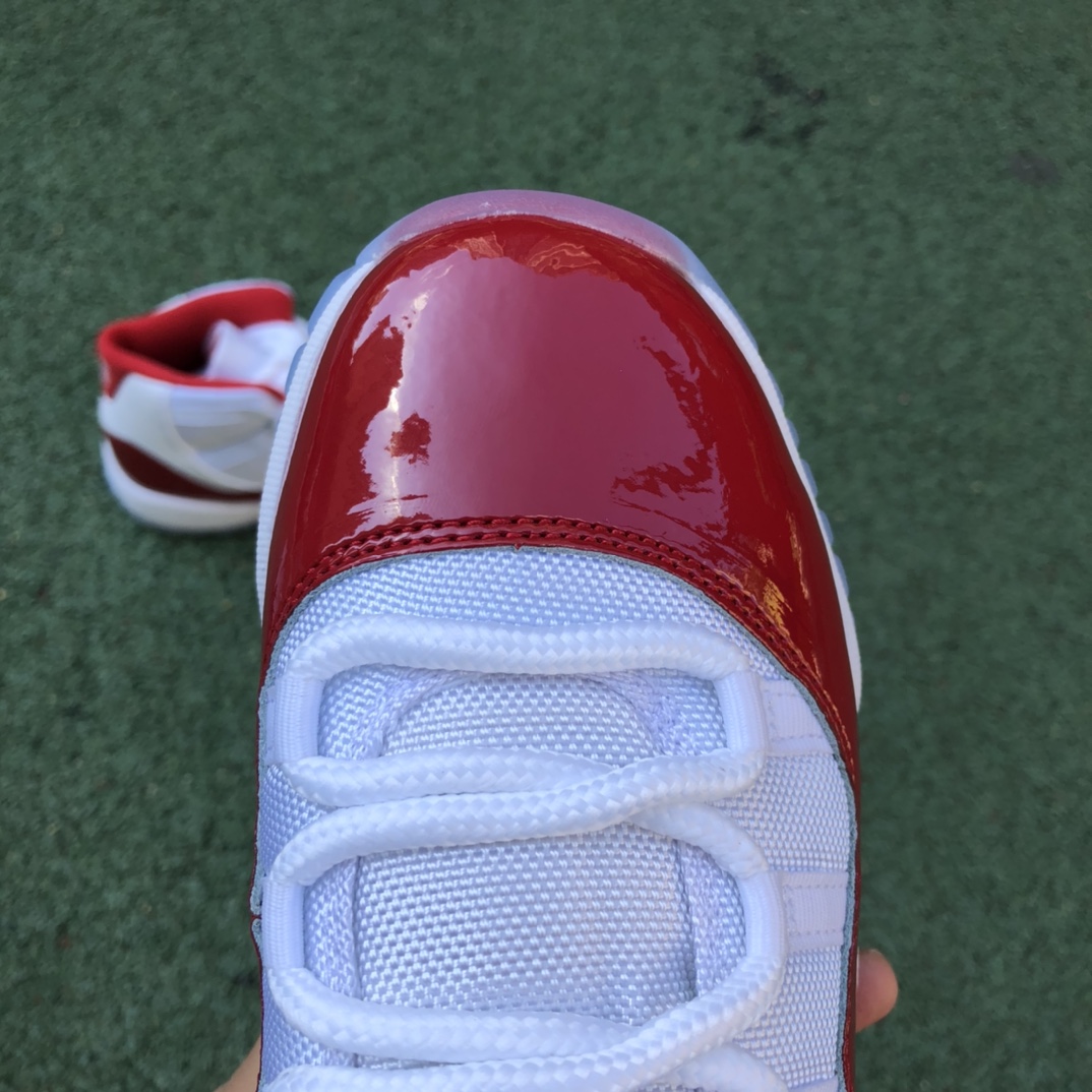 480  纯原版女款视频图Air Jordan 11 “Cherry” AJ11 乔11樱桃红真标真碳 女子高帮篮球鞋 378038-116