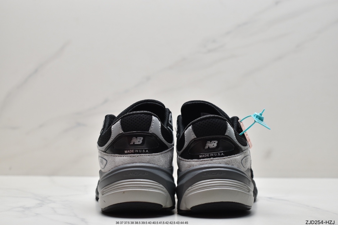 NB New Balance in USA M990V6 series American origin classic retro casual sports all-match dad running shoes ”Black Marl Silver 3M” M990BK6 Size: 36 37 37.5 38 38.5 39 40 40.5 41 42 42.5 43 44 45