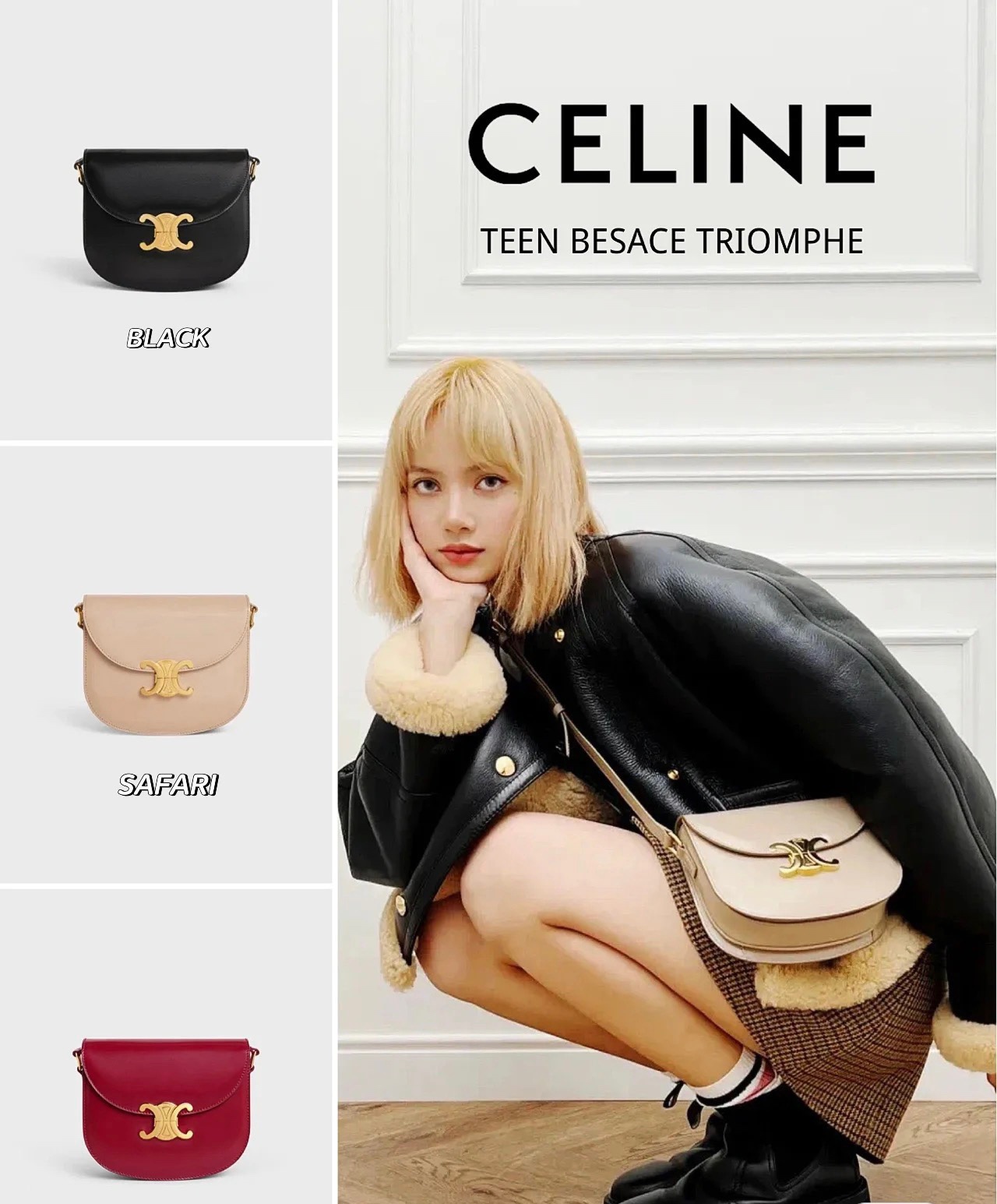 Celines most beautiful saddle bag is now available in Lisas version! Don't hesitate to buy it and that's it. 110413 official on sale