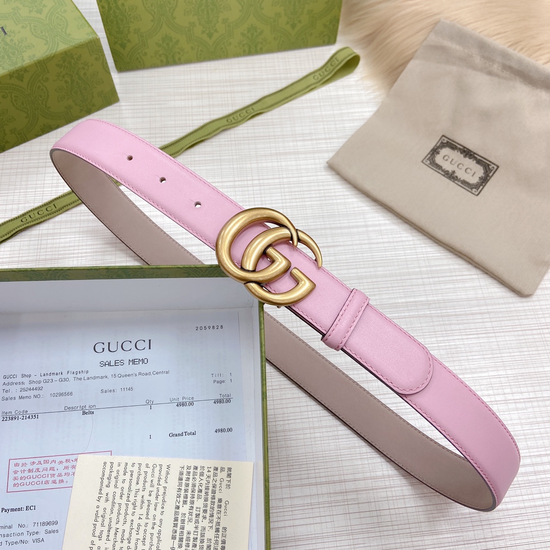 💥💥💥3.0cm古奇官网新款，双面原版皮 ，扣宽3.0cm……长度75.80.85.90.95.100.