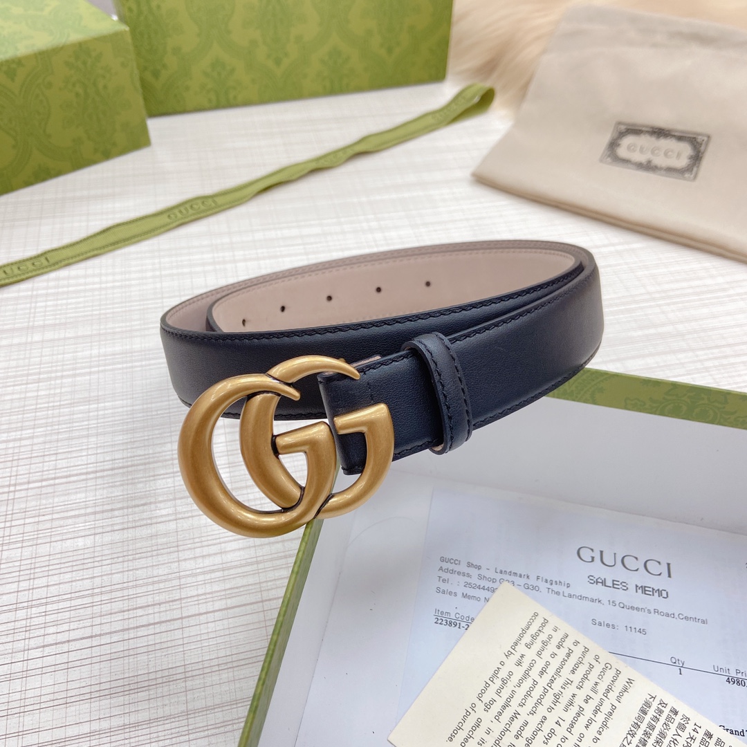 💥💥💥3.0cm古奇官网新款，双面原版皮 ，扣宽3.0cm……长度75.80.85.90.95.100.