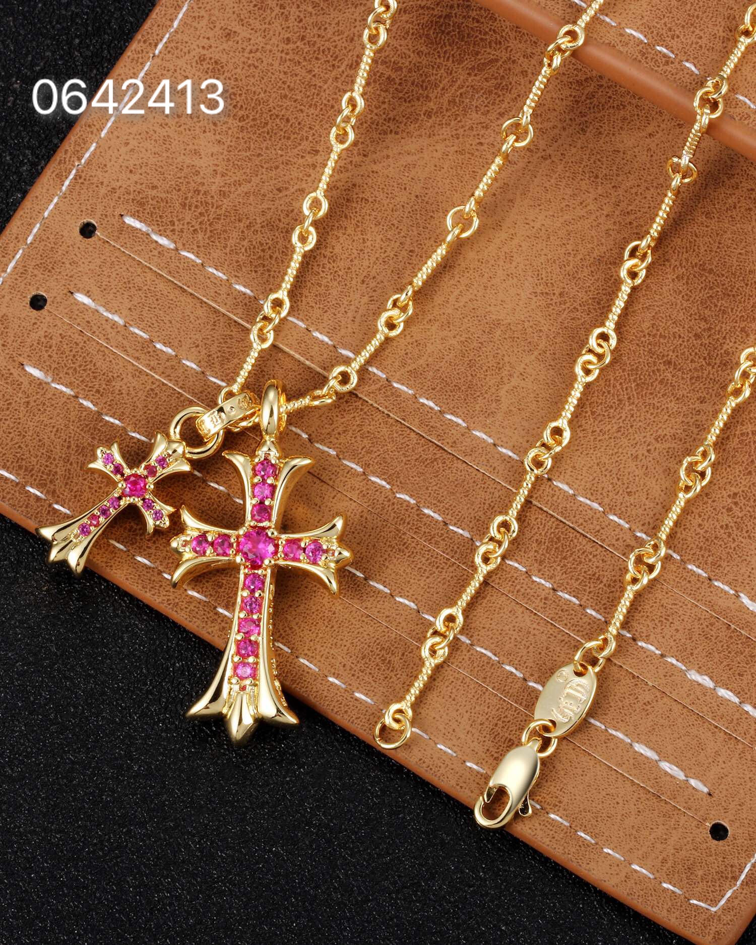 Chrome Hearts 克罗心 款双十字架项链