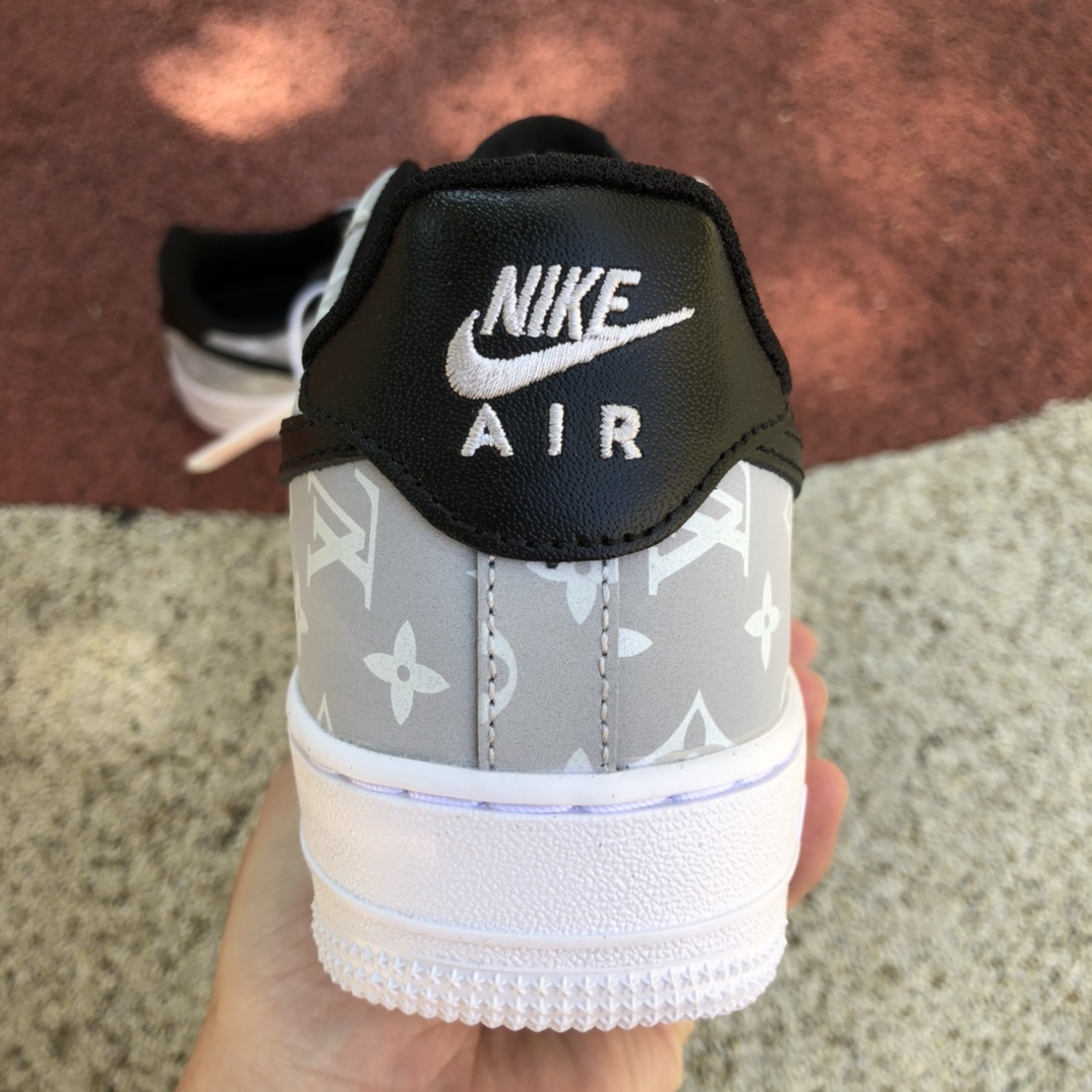 300  Nike Air Force 1 Low ’07纯原版本低帮空军一号灰白色LV联名款板鞋BQ8988-108