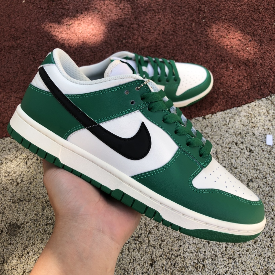 400  Nike Dunk Low “Lottery”DR9654-100  Dunk白绿黑钩彩票