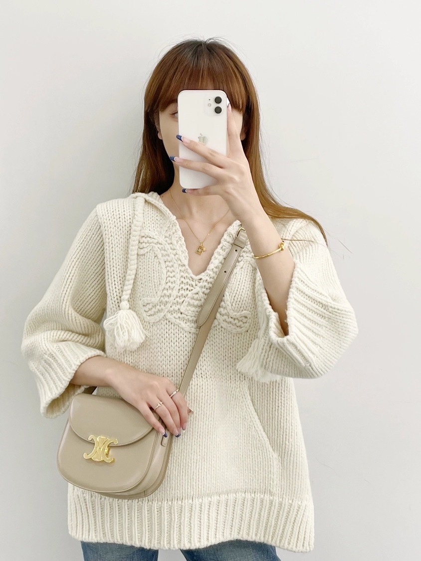 CELINE TEEN BESACE TRIOMPHE 18.5CM BAG 110413裸色