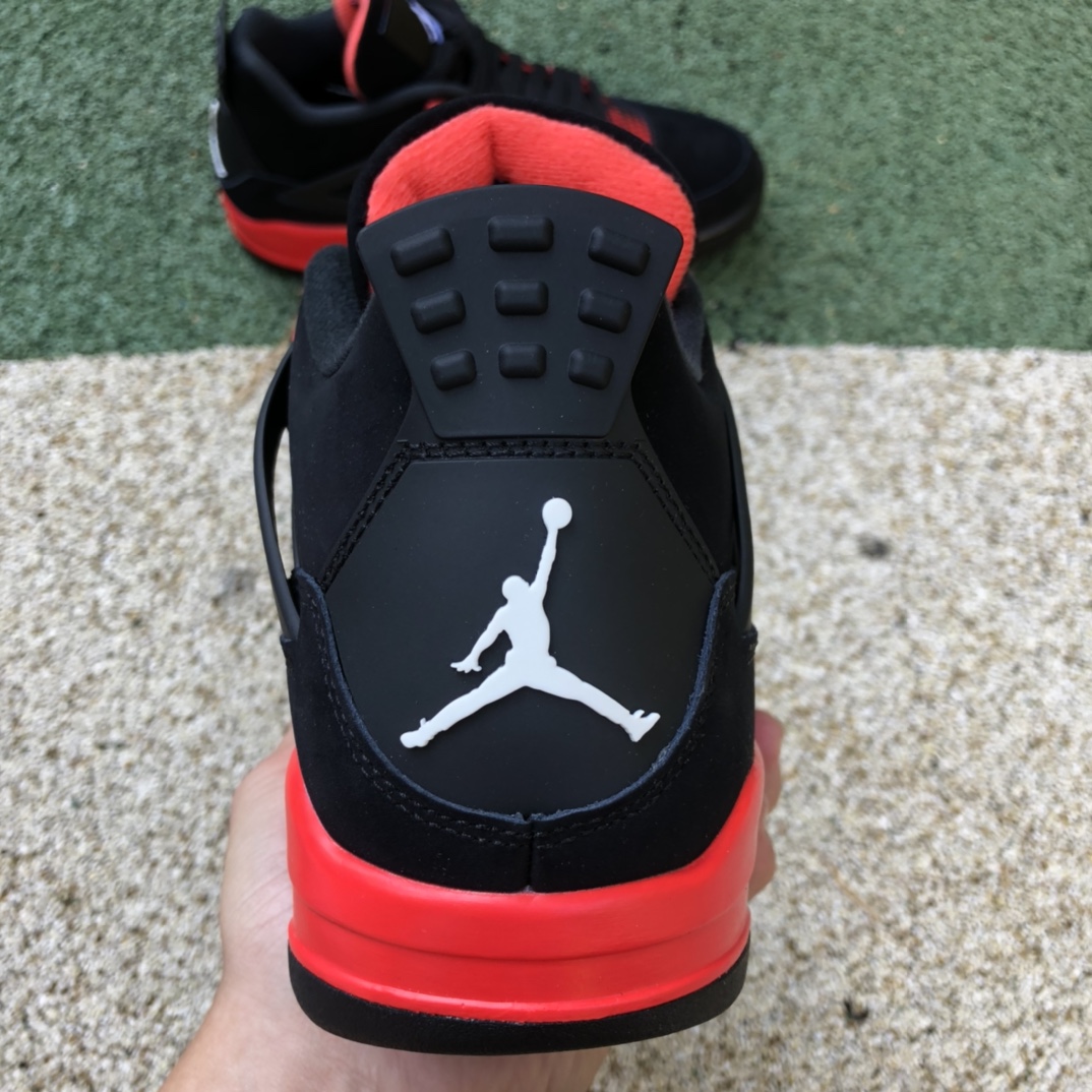 aj4红雷公尺码40.5-47.5特供版-LJR出品-AirJordan4AJ4黑红雷电休闲篮球鞋CT8