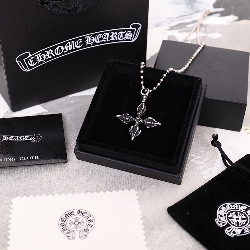 NO:109605,The latest counter one to one Croxin necklace pendant internet celebrity personality short necklace trendy niche accessories for men and women, jewelry boutique, chrome hearts, necklace19860909最新专柜一比一克罗心项链吊坠网红个性短款项链男女潮流小众配饰,饰品精品,chrome hearts,necklace,Jewelry