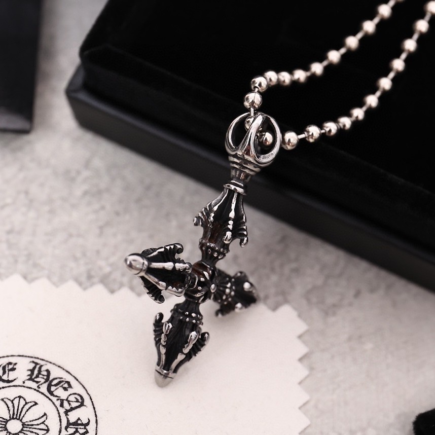 Chrome Hearts 最新 克罗心项链吊坠 个性短款项链男女潮流小众配饰