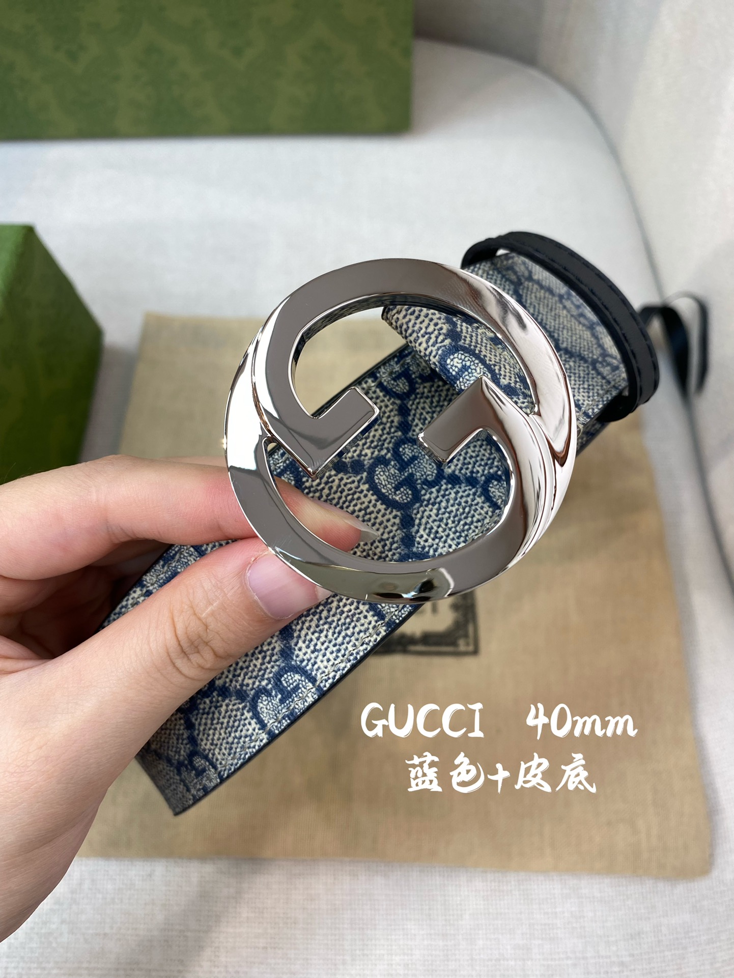 Gucci古奇官网经典款正品规格原单品质专柜VC提花面料头层牛皮底官网38mm