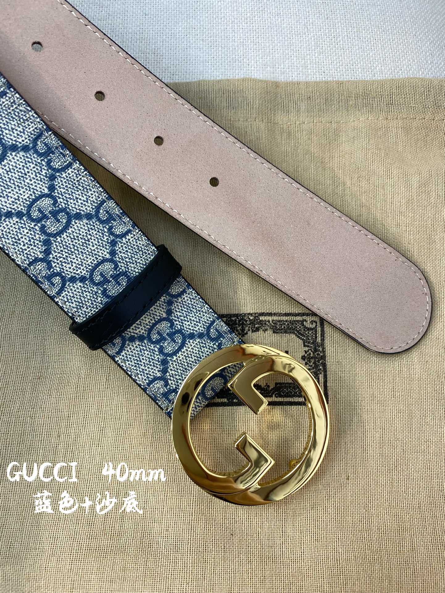 Gucci古奇官网经典款正品规格原单品质专柜VC提花面料头层牛皮底官网38mm