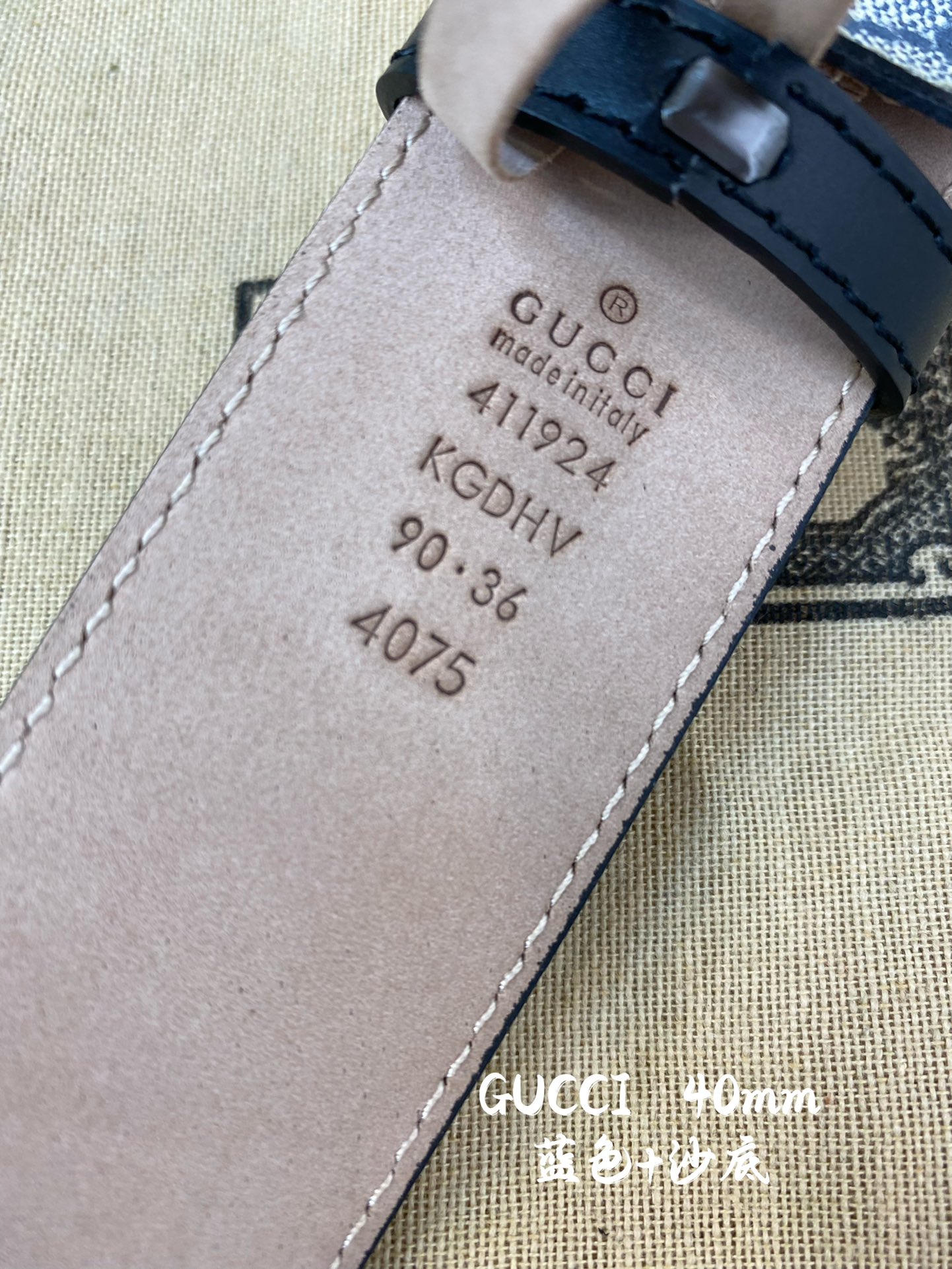 Gucci古奇官网经典款正品规格原单品质专柜VC提花面料头层牛皮底官网38mm