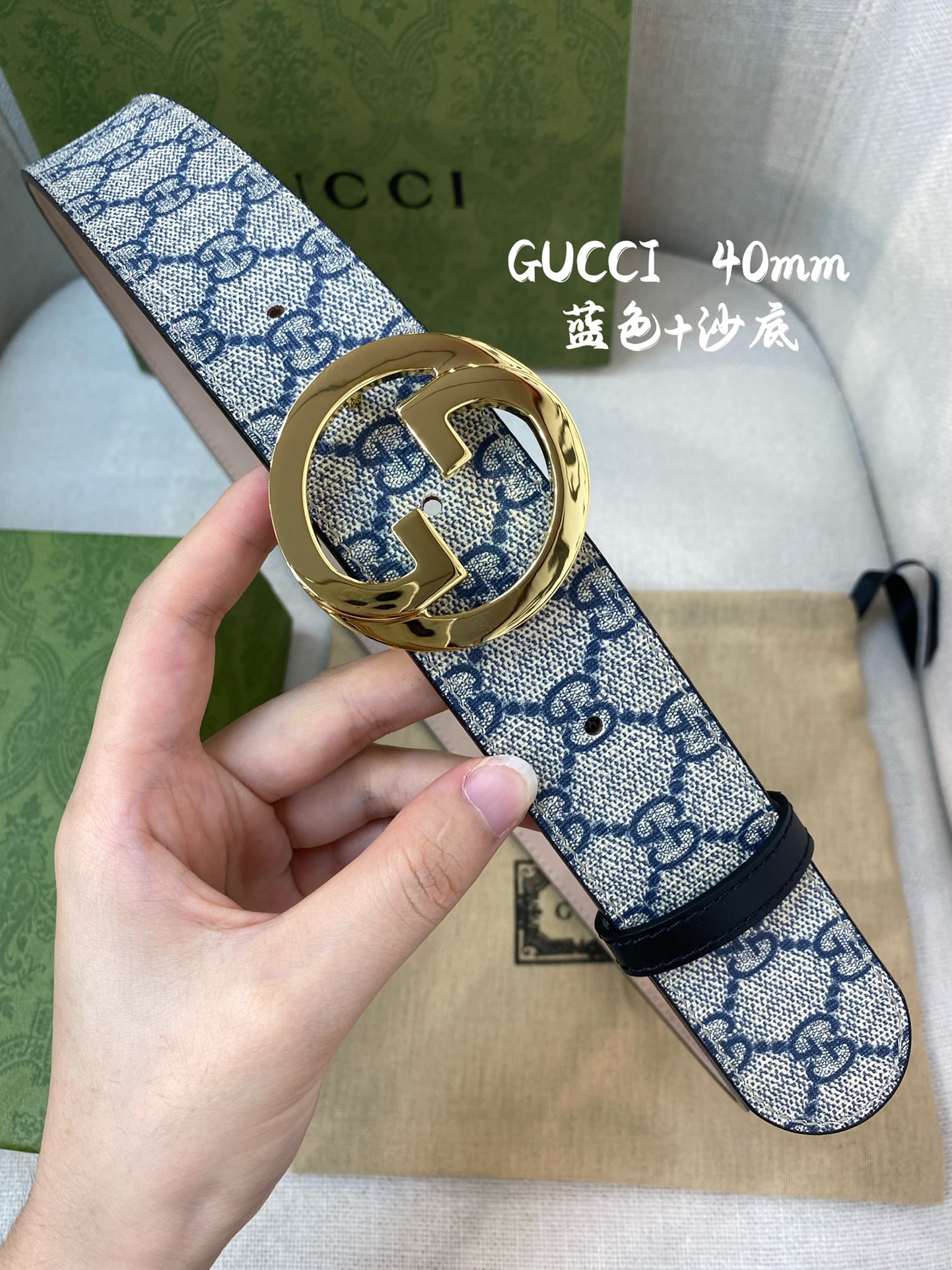 Gucci古奇官网经典款正品规格原单品质专柜VC提花面料头层牛皮底官网38mm