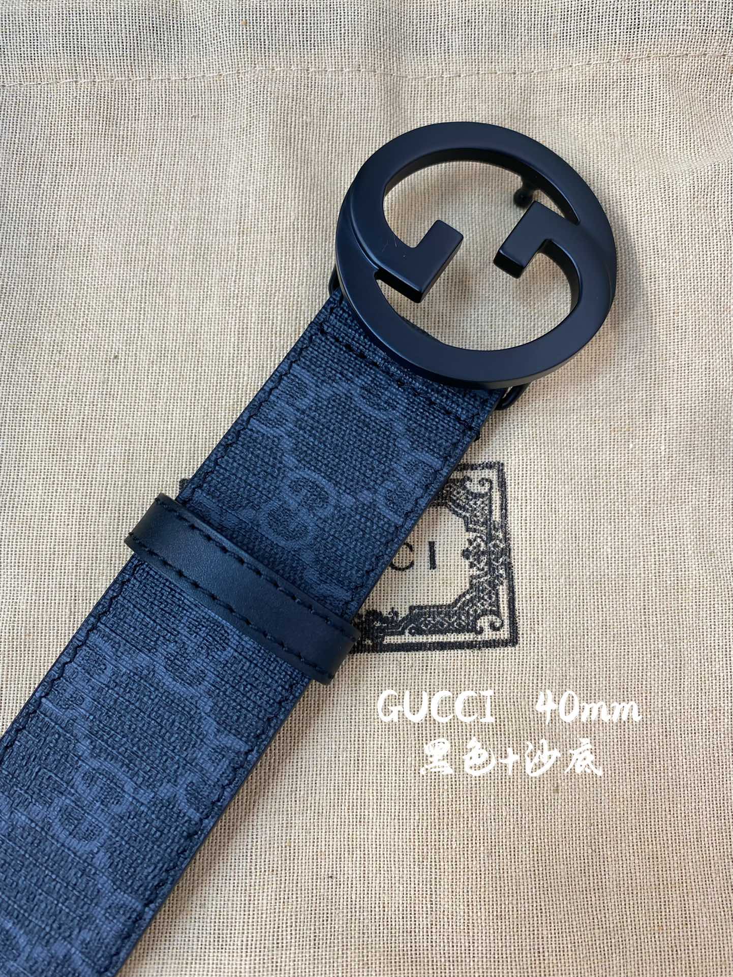 Gucci古奇官网经典款正品规格原单品质专柜VC提花面料头层牛皮底官网38mm