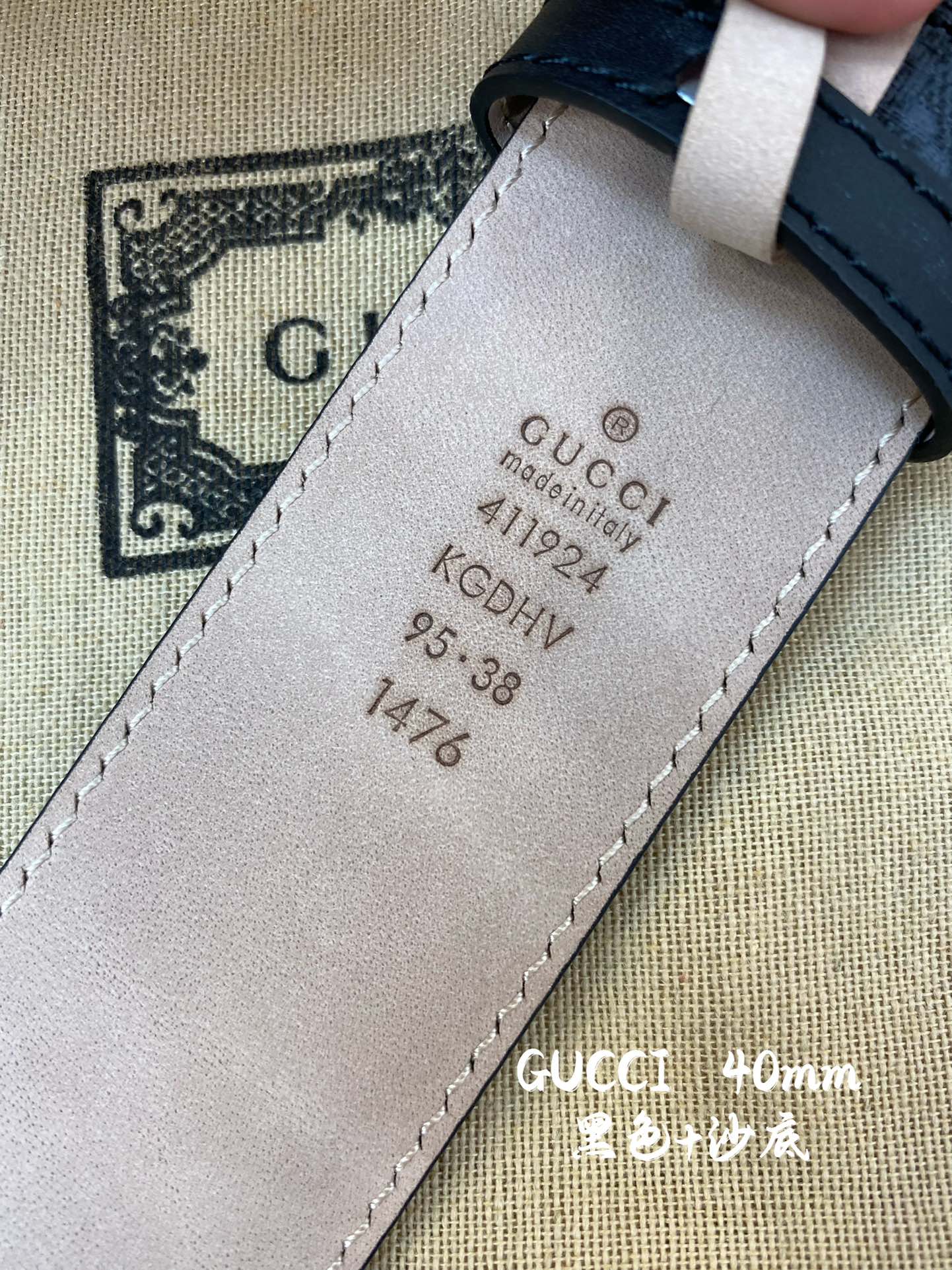 Gucci古奇官网经典款正品规格原单品质专柜VC提花面料头层牛皮底官网38mm