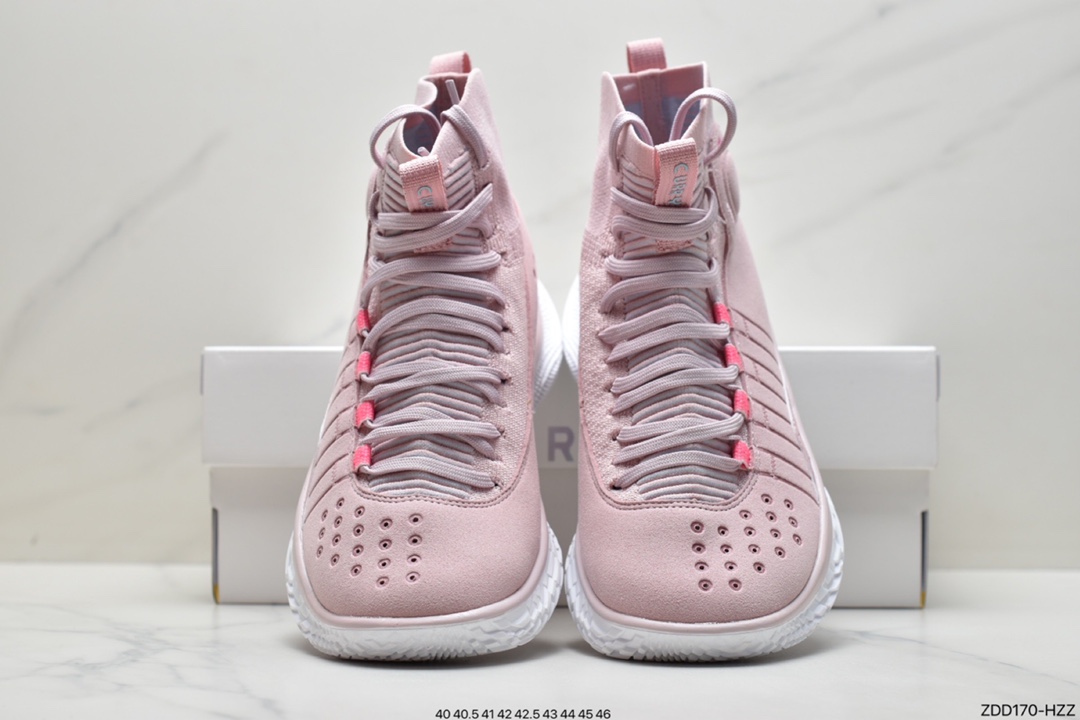 230 Under Armour Curry 4库里4代Flotro实战篮球鞋粉色3024861-600