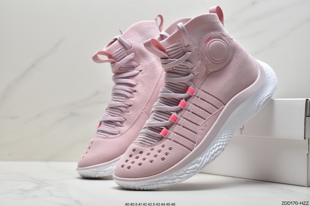 230 Under Armour Curry 4库里4代Flotro实战篮球鞋粉色3024861-600