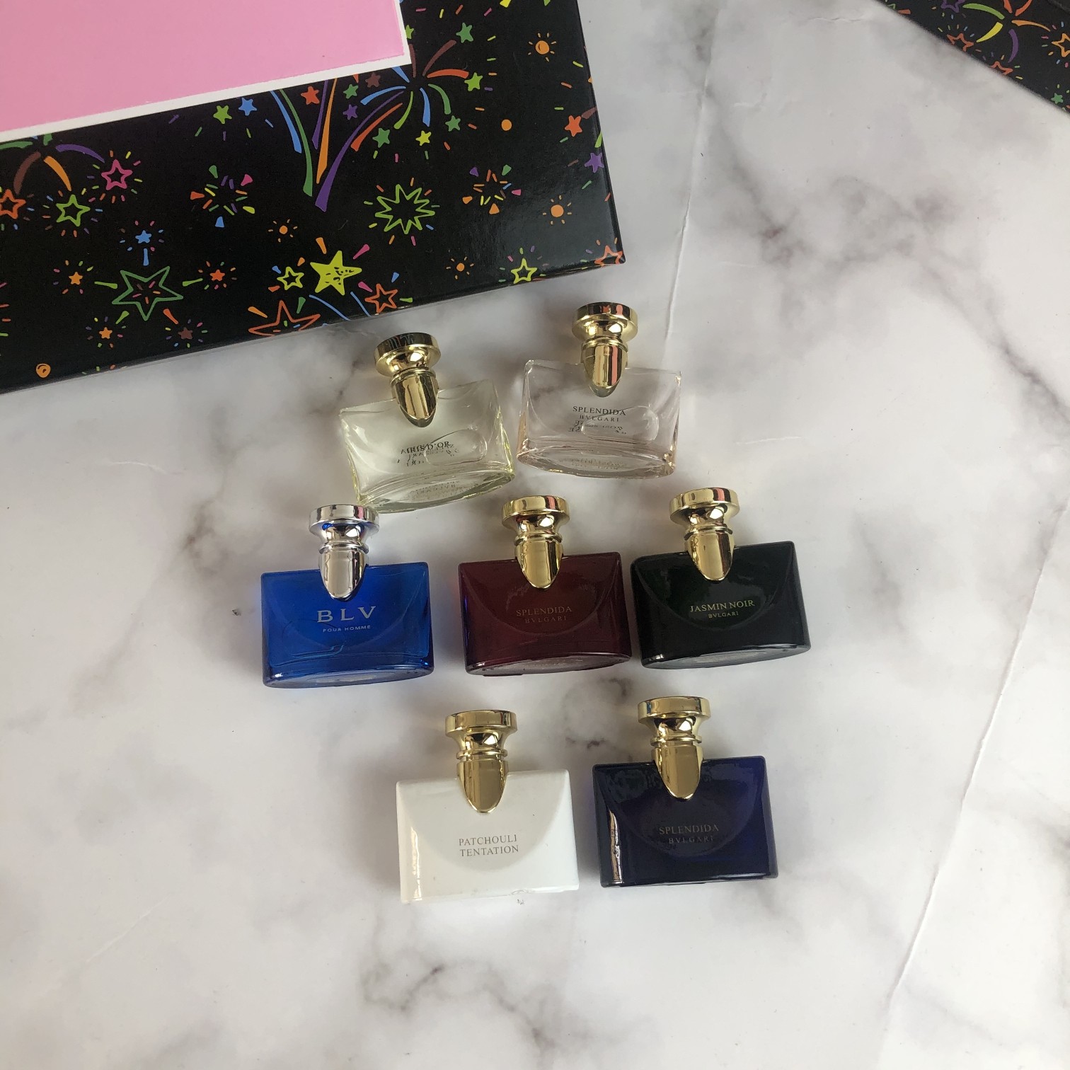 Bvlgari Fireworks Miniature Perfume Set - 7 x 7.5ml Variety 6 a1658495027324 8516