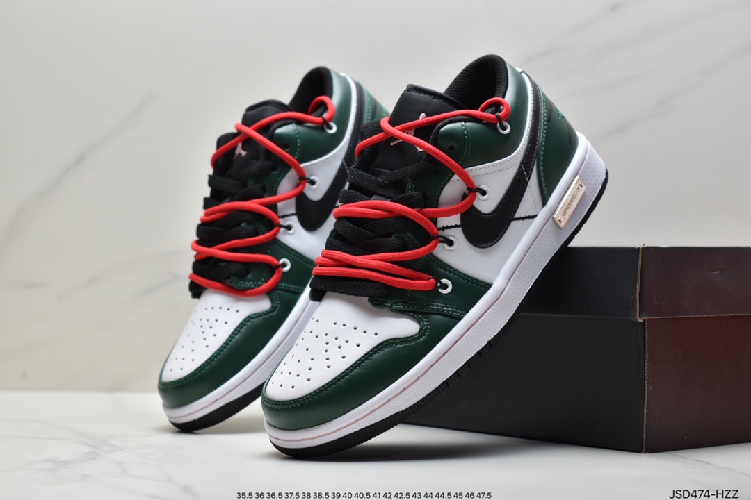 200 耐克Nike Air Jordan 1 Low”Beige/Green/Happy Smile”AJ1低帮乔丹一代553558-062