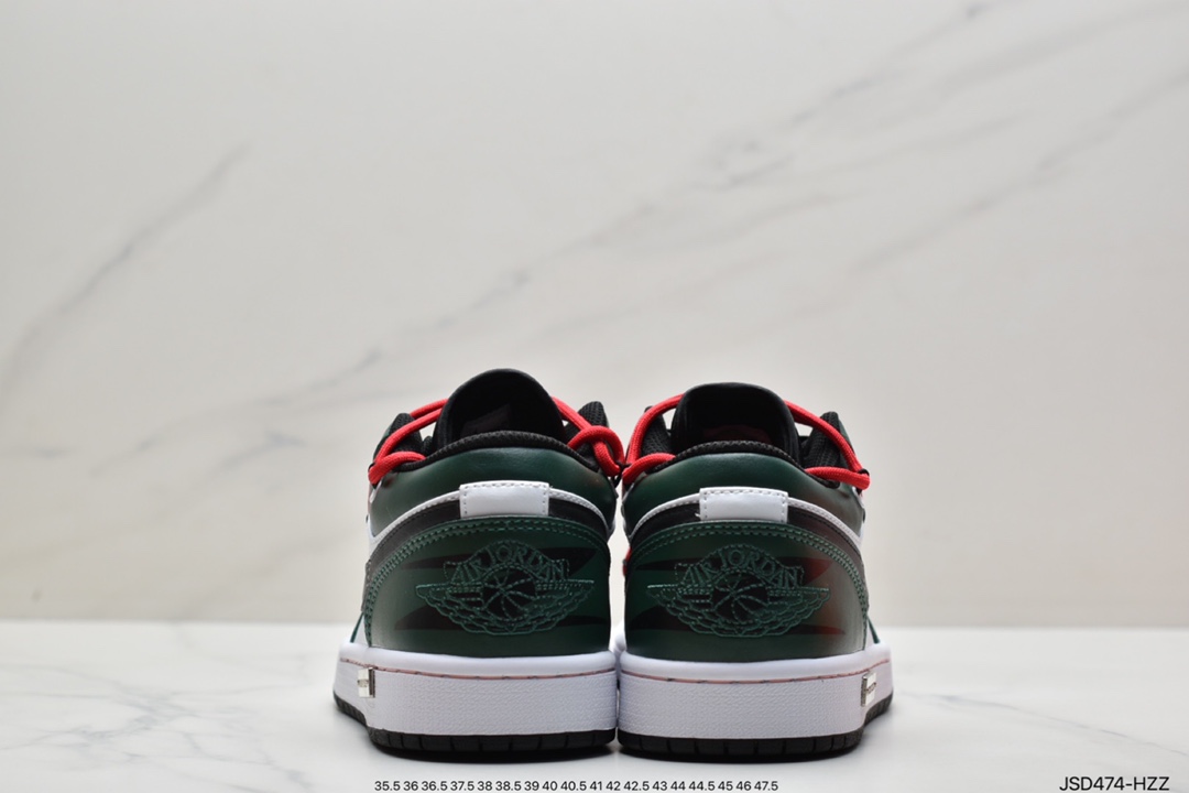 200 耐克Nike Air Jordan 1 Low”Beige/Green/Happy Smile”AJ1低帮乔丹一代553558-062