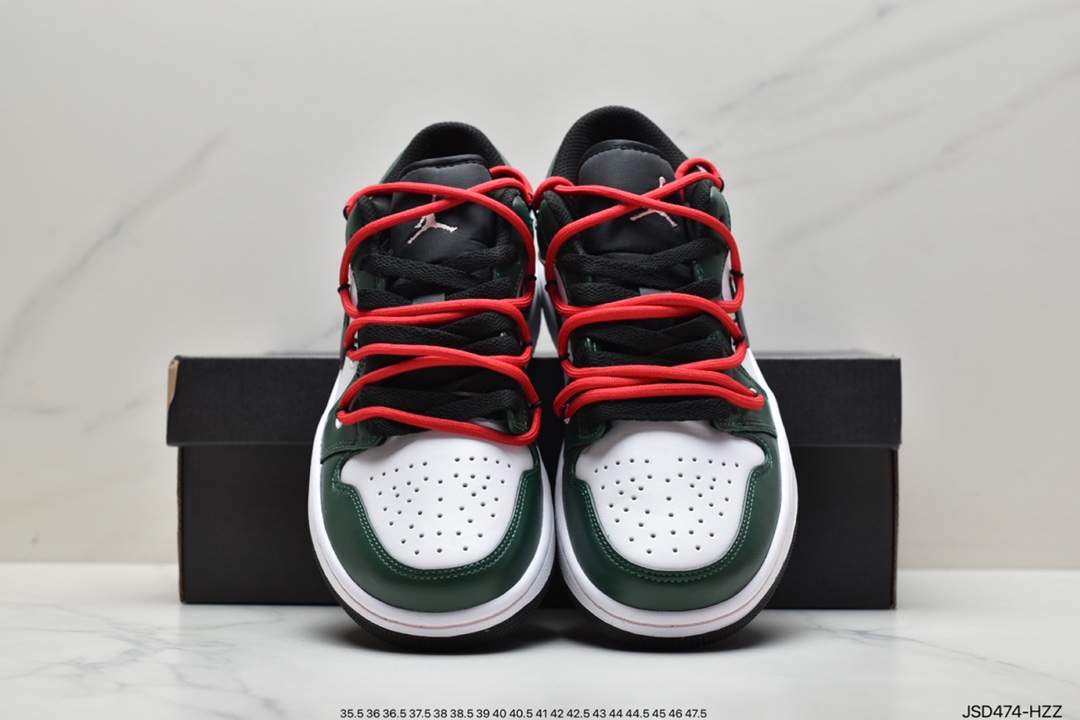 200 耐克Nike Air Jordan 1 Low”Beige/Green/Happy Smile”AJ1低帮乔丹一代553558-062