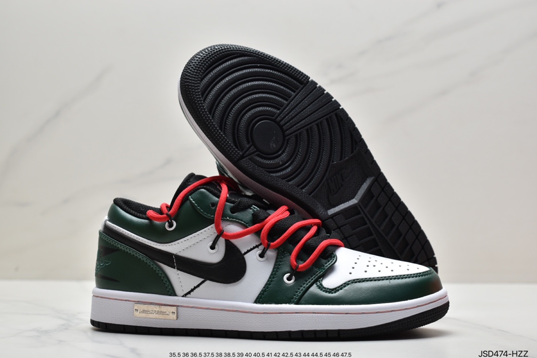 200 耐克Nike Air Jordan 1 Low”Beige/Green/Happy Smile”AJ1低帮乔丹一代553558-062