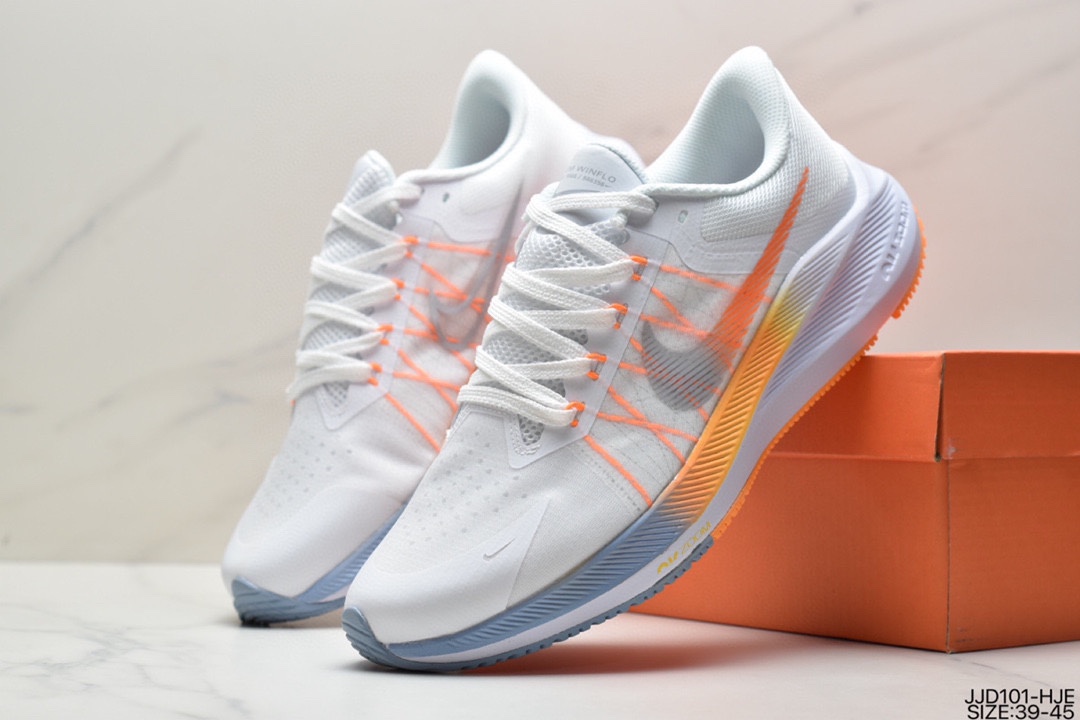 130 耐克Nike Zoom WINFLO 8代 轻质透气休闲运动跑步鞋 CW3419-008