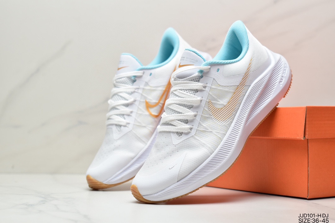130 耐克Nike Zoom WINFLO 8代 轻质透气休闲运动跑步鞋 CW3419-008