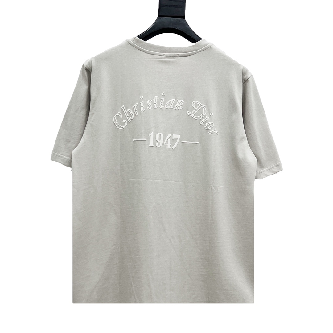DIOR/迪奥 22SS 47logo标语印花情侣款短袖TEE