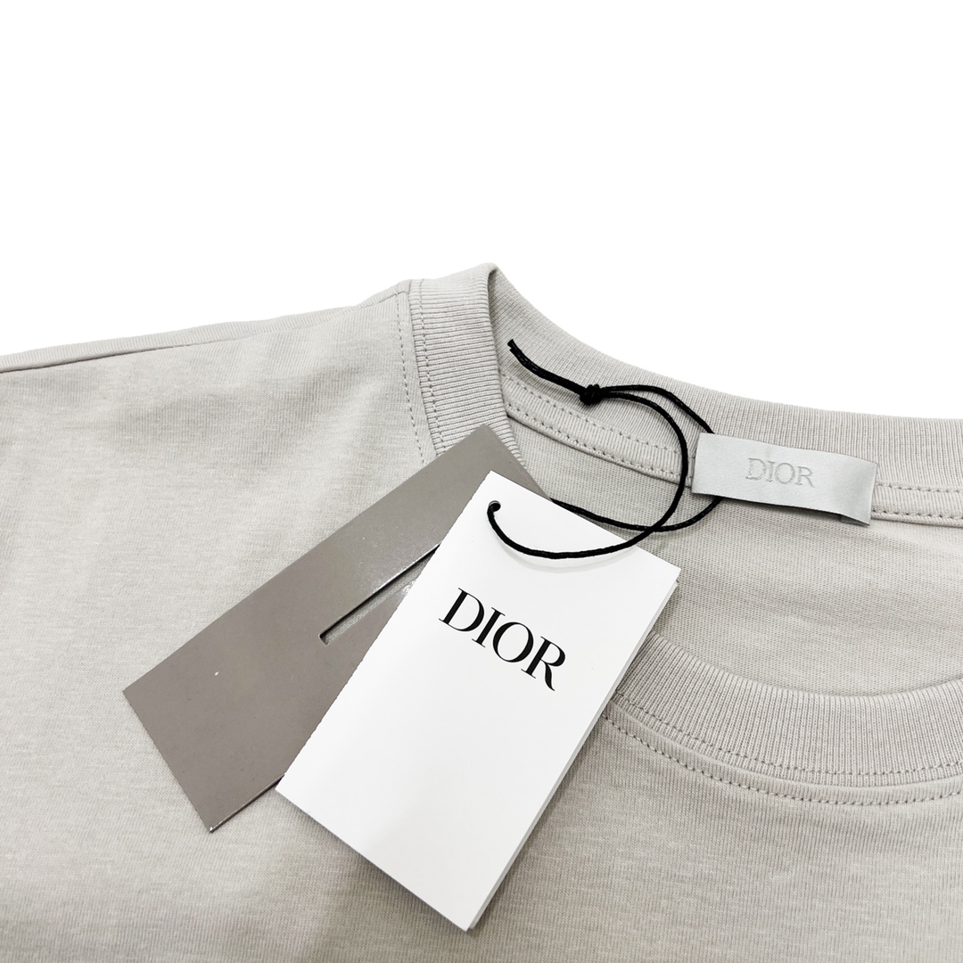 DIOR/迪奥 22SS 47logo标语印花情侣款短袖TEE