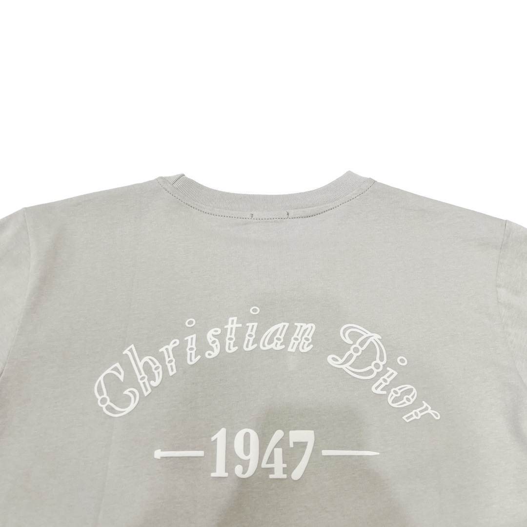 DIOR/迪奥 22SS 47logo标语印花情侣款短袖TEE