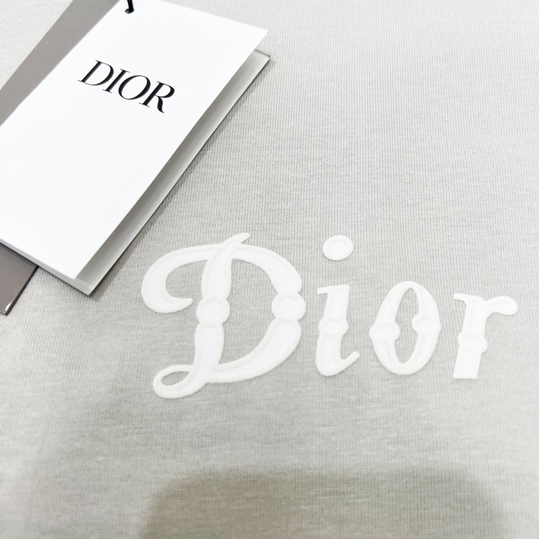 DIOR/迪奥 22SS 47logo标语印花情侣款短袖TEE