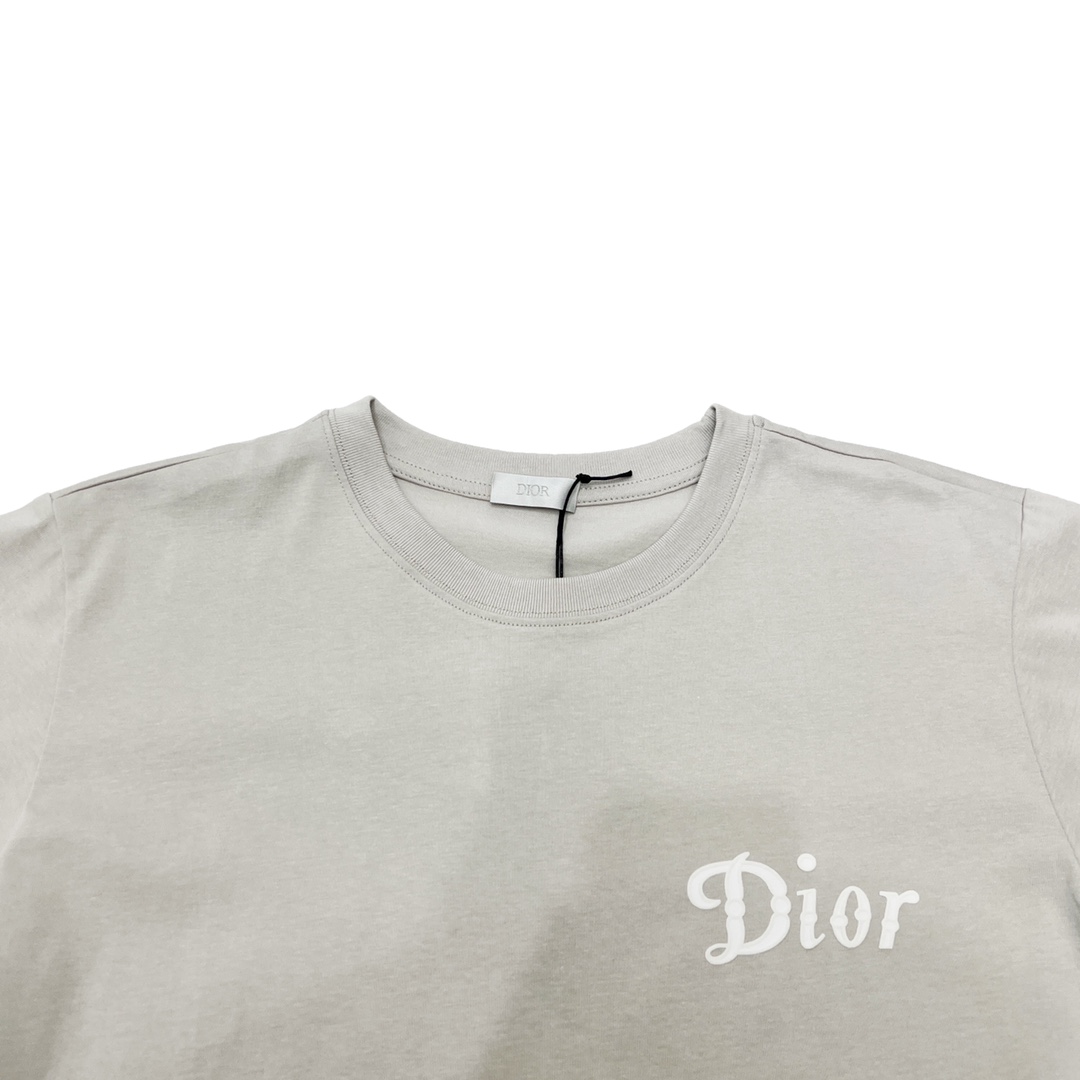 DIOR/迪奥 22SS 47logo标语印花情侣款短袖TEE