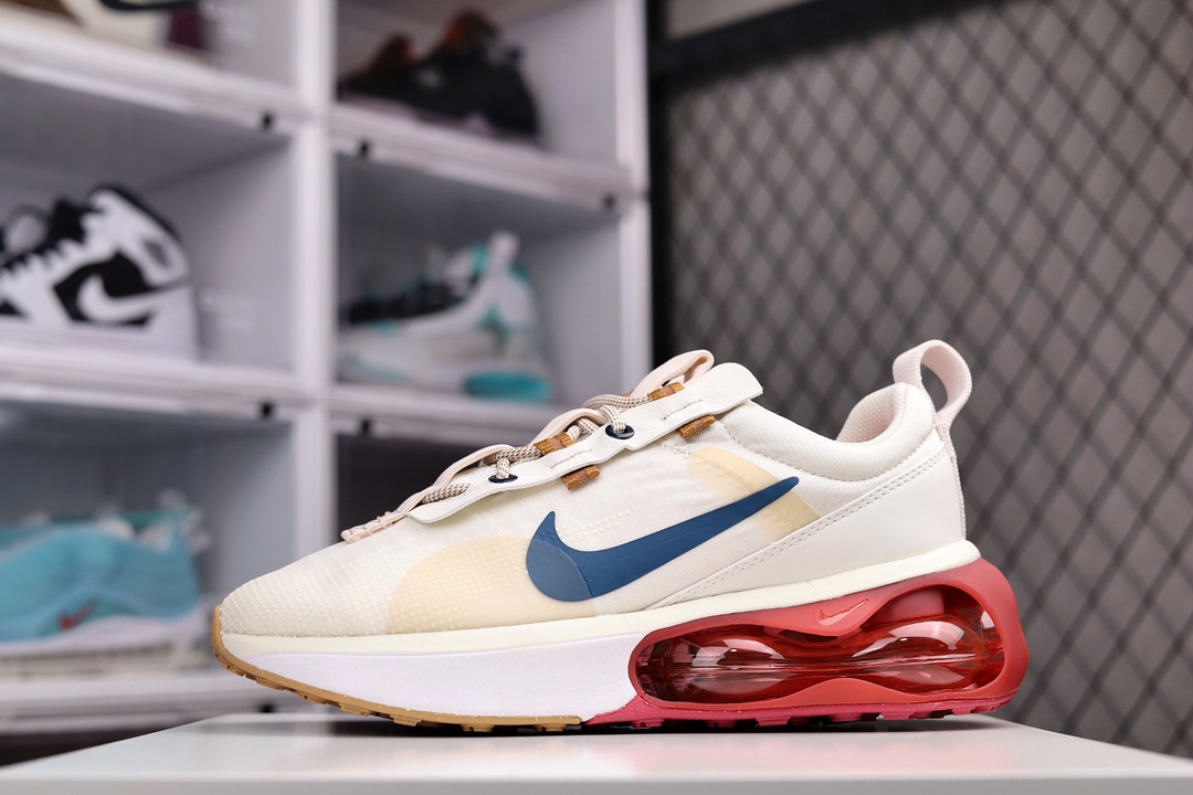 H0 耐克Nike Air Max 2021″Beige/Lavender Purple”2021款大气垫低帮休闲运动慢跑鞋 采用蝉翼透气合成纤维组合网眼物料构成鞋面多道高频压合鞋面技术后掌独立球状透明缓震气垫及外置橡胶外底