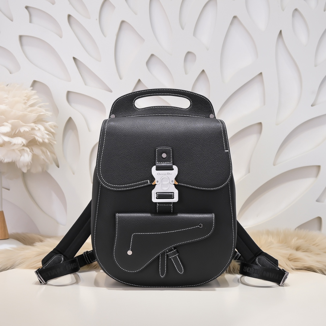 Dior Taschen Rucksack Schwarz Rindsleder Fashion Lässig